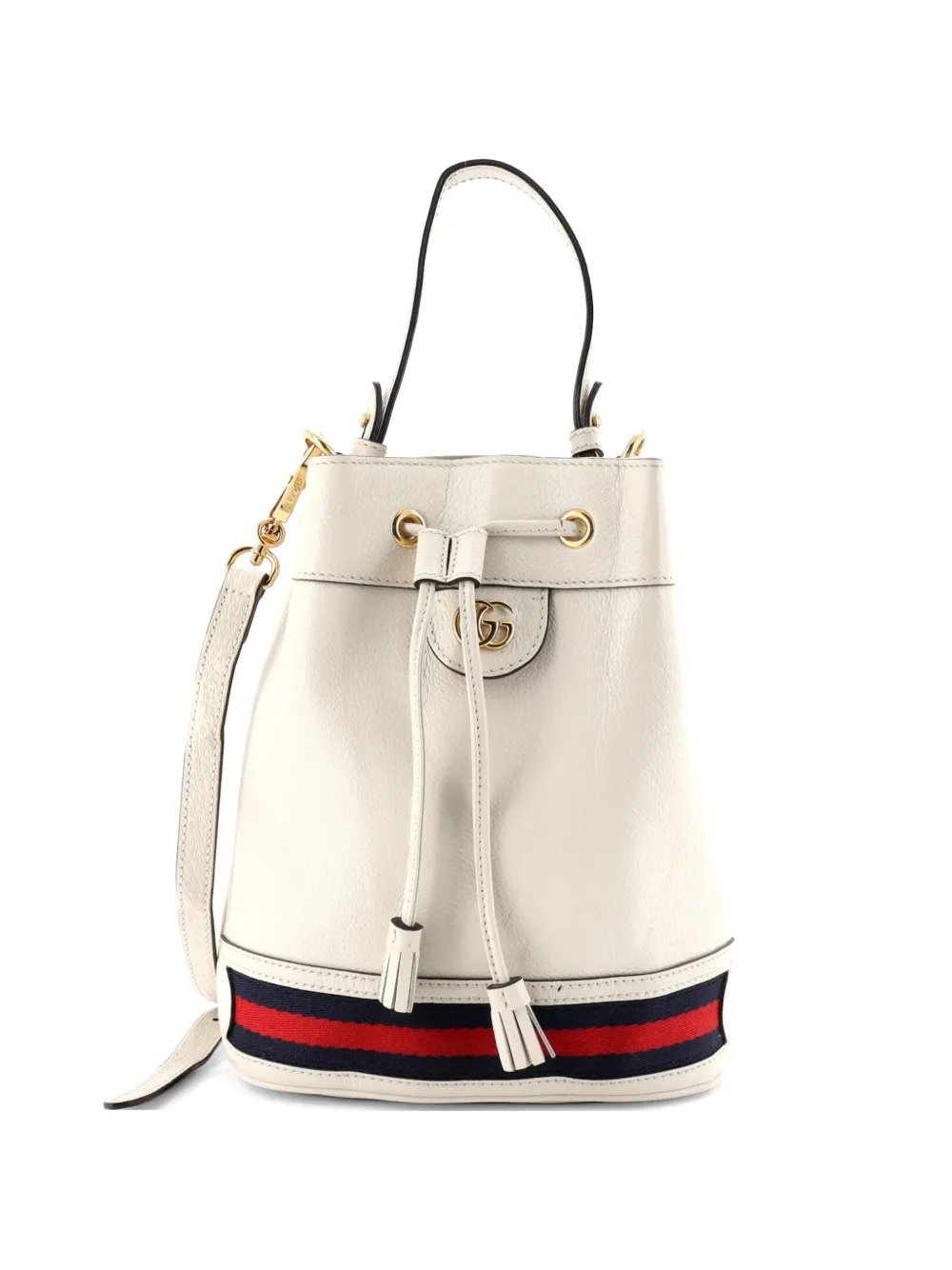 Ophidia Leather Small bucket bag