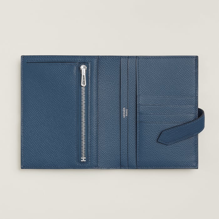 Navy Bearn Compact Wallet