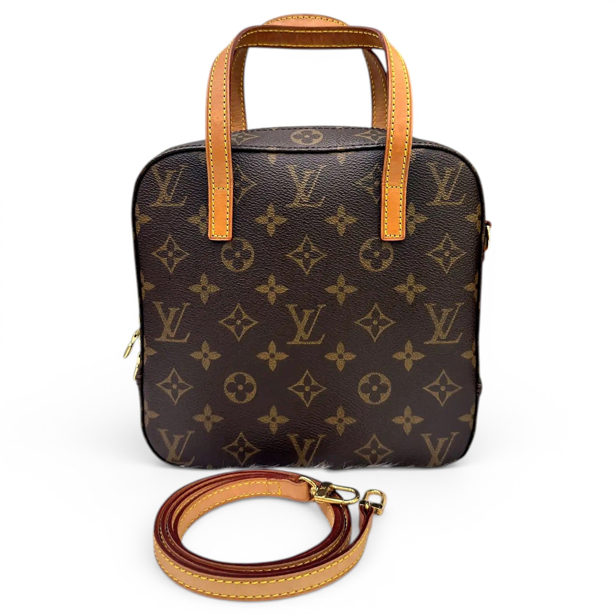 Spontini vinyl crossbody bag