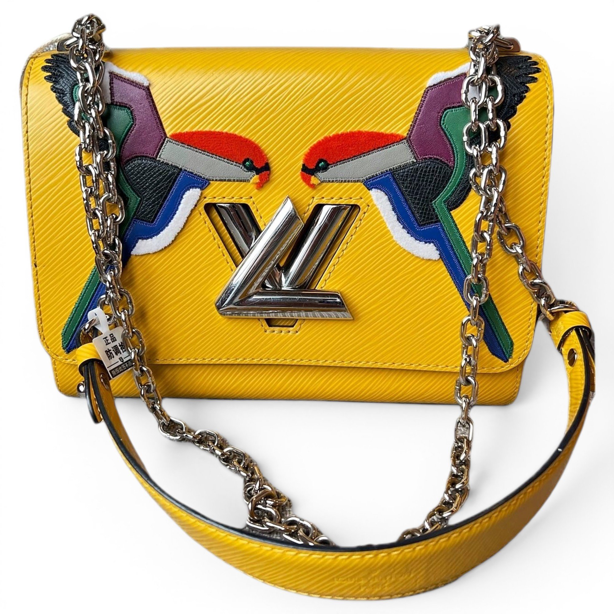 Twist leather handbag