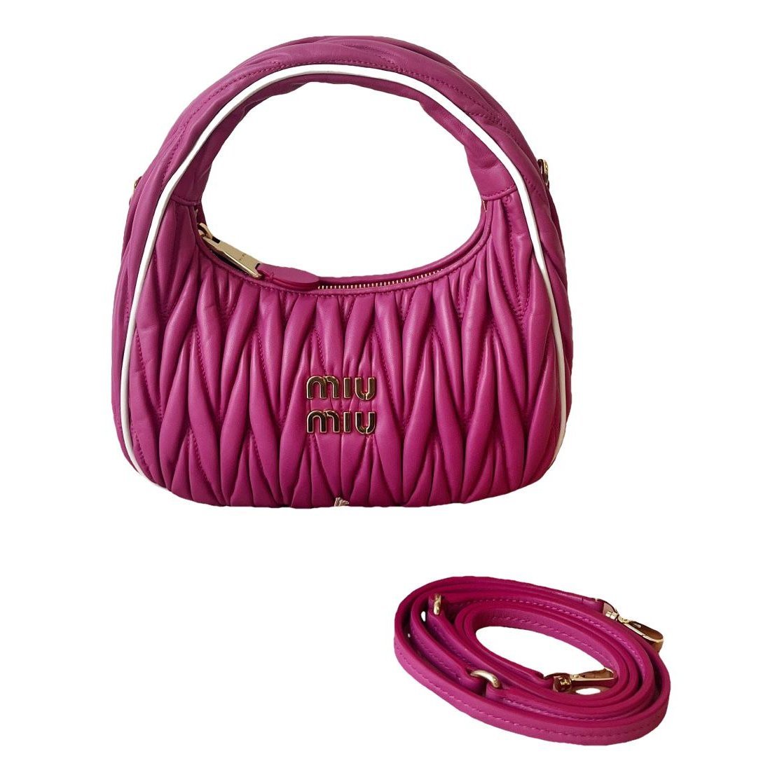 Miu Wander leather handbag