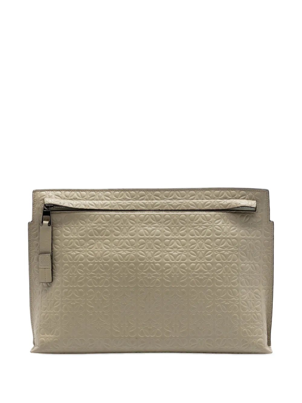 2016 Embossed Anagram Leather Repeat T clutch bag