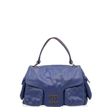 Calfskin Top Handle Bag