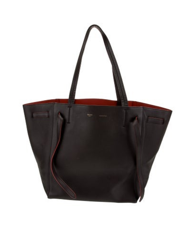 Celine Leather Cabas Tote Bag