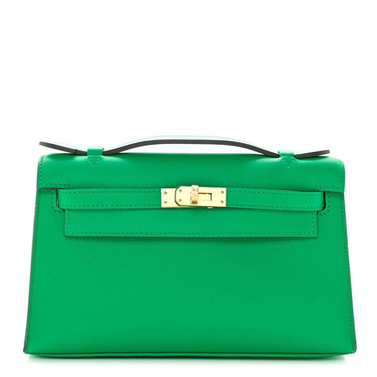 Hermes Swift Kelly Pochette Clutch Menthe