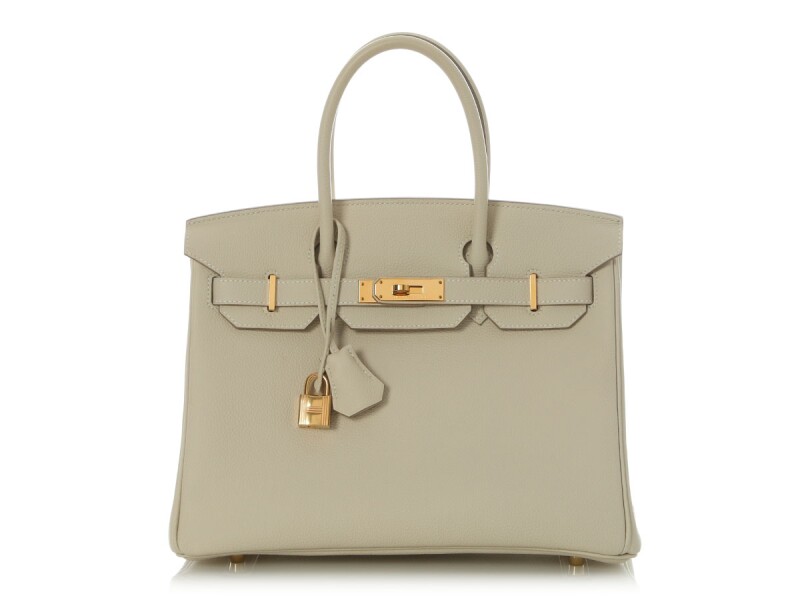 Craie Togo Birkin 30 Gold Hardware, 2015