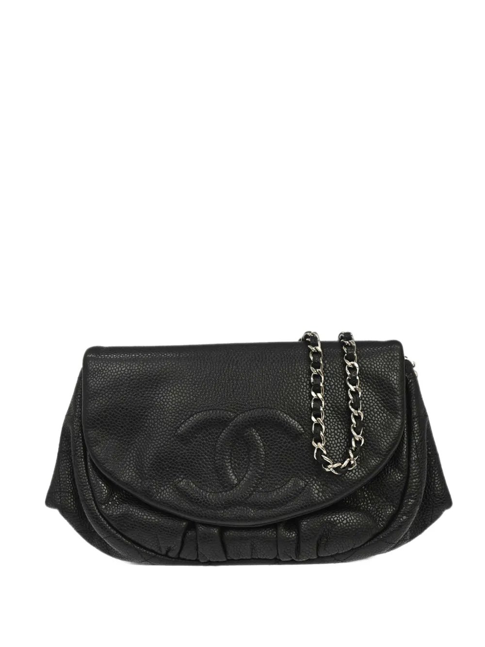 2009-2010 Half Moon Flap Wallet on Chain crossbody bag