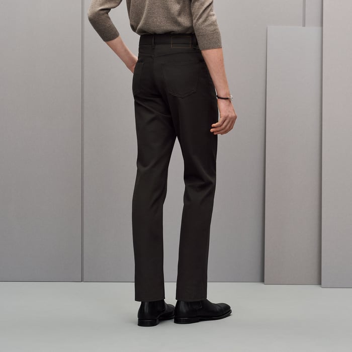 Kaki Straight Cut Jeans