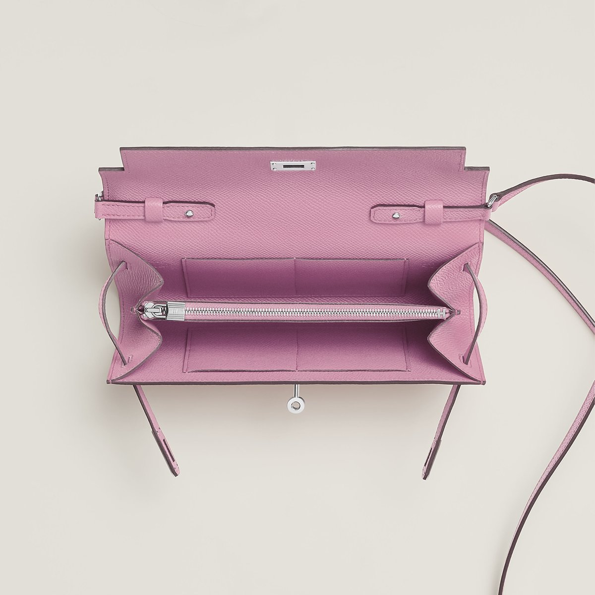 Mauve Sylvestre Kelly Classique to Go Wallet