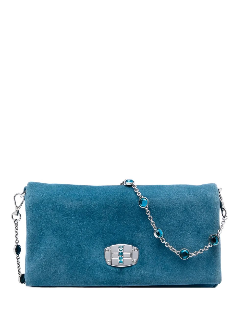 2010-2026 Suede Crystal Chain satchel