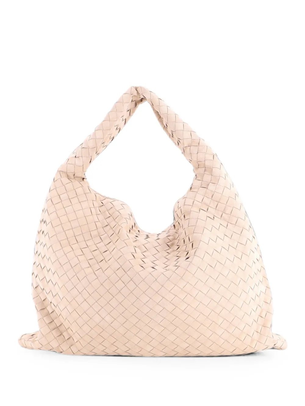 Hop Intrecciato Suede Large hobo bag