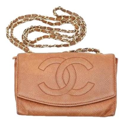 Wallet On Chain leather crossbody bag