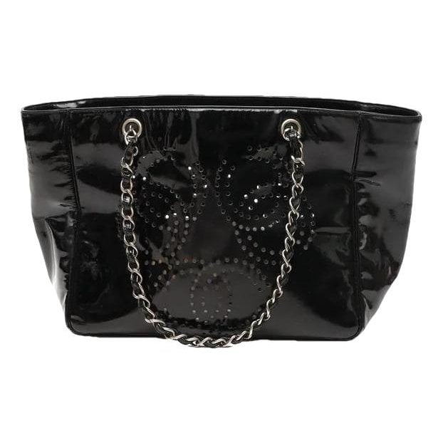 Patent leather tote