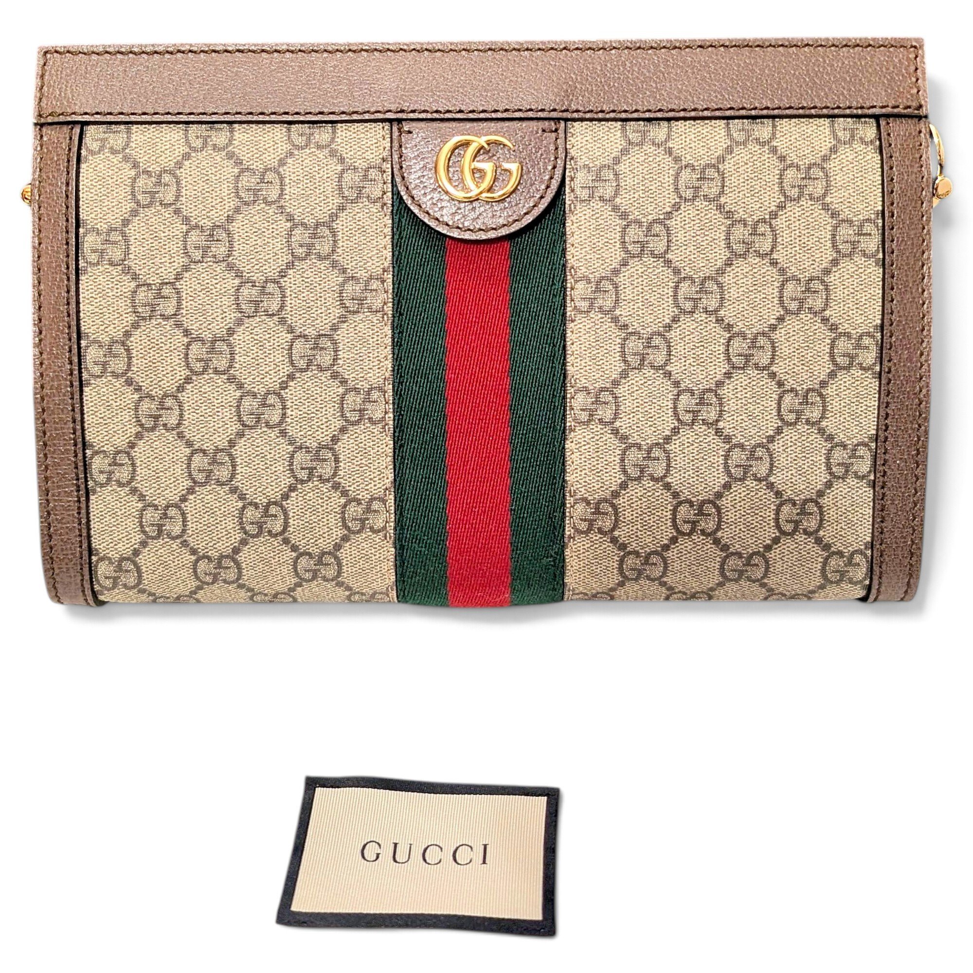 Ophidia cloth clutch bag