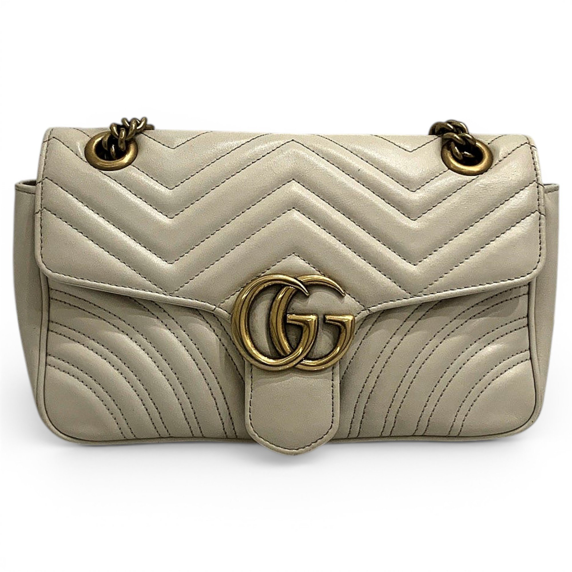 GG Marmont Flap leather crossbody bag