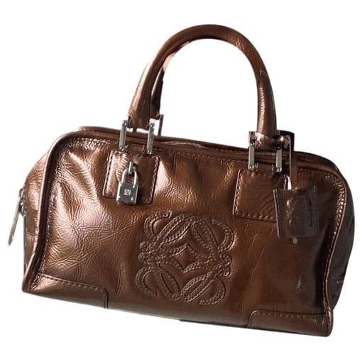 Amazona patent leather handbag