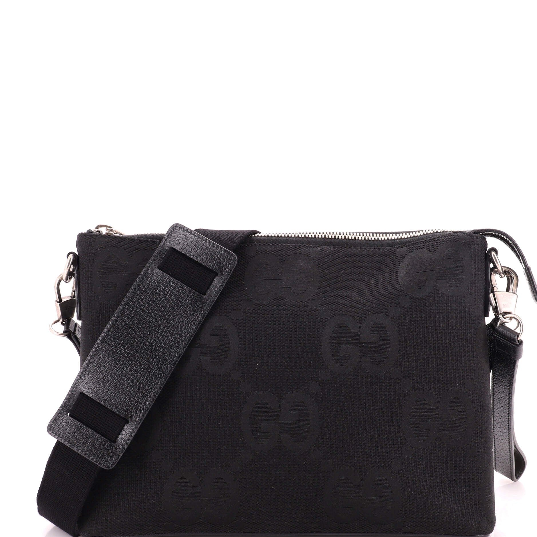 Zip Messenger Bag Jumbo GG Canvas
