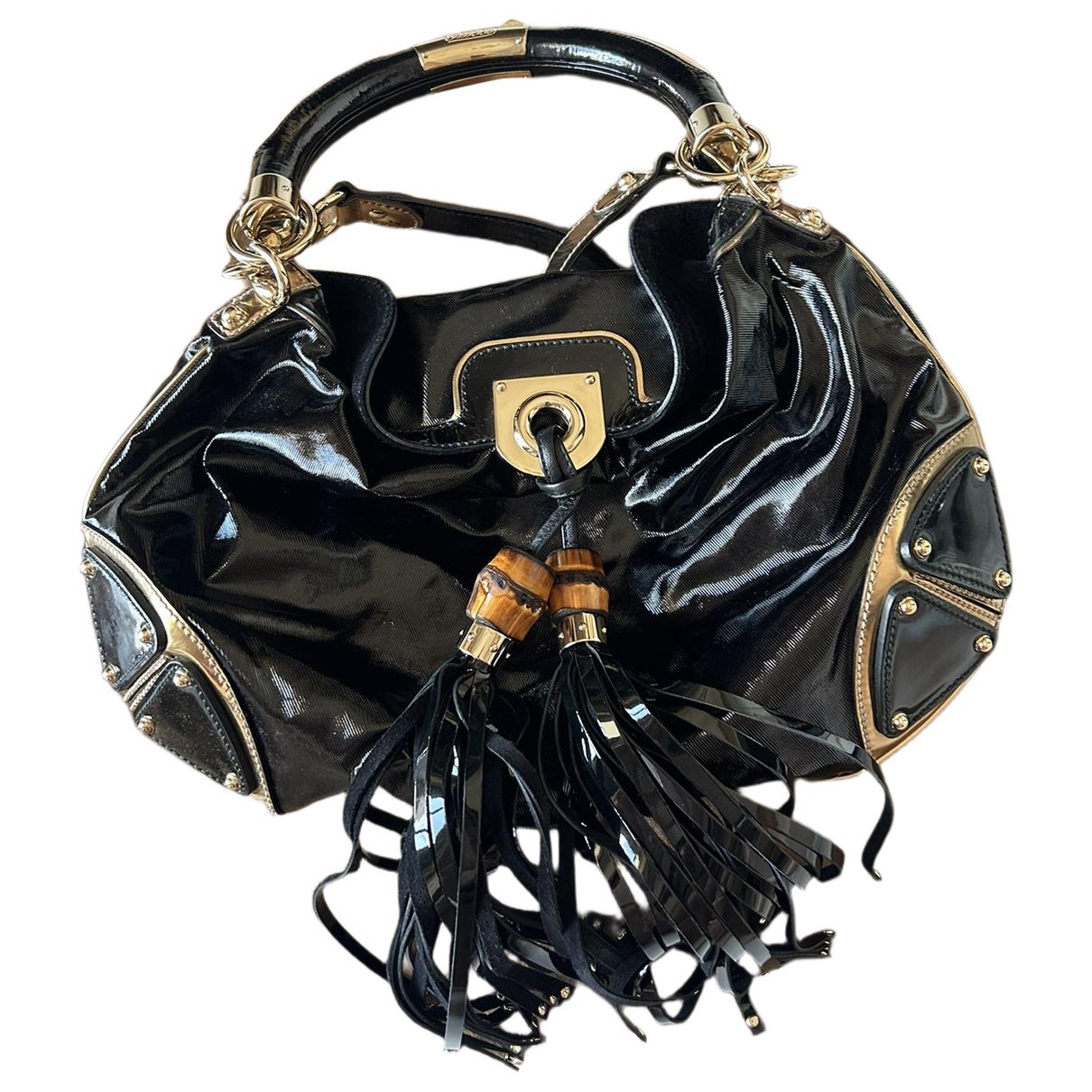 Indy patent leather handbag