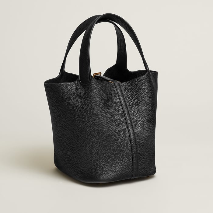 Noir Picotin Lock 22 Bag