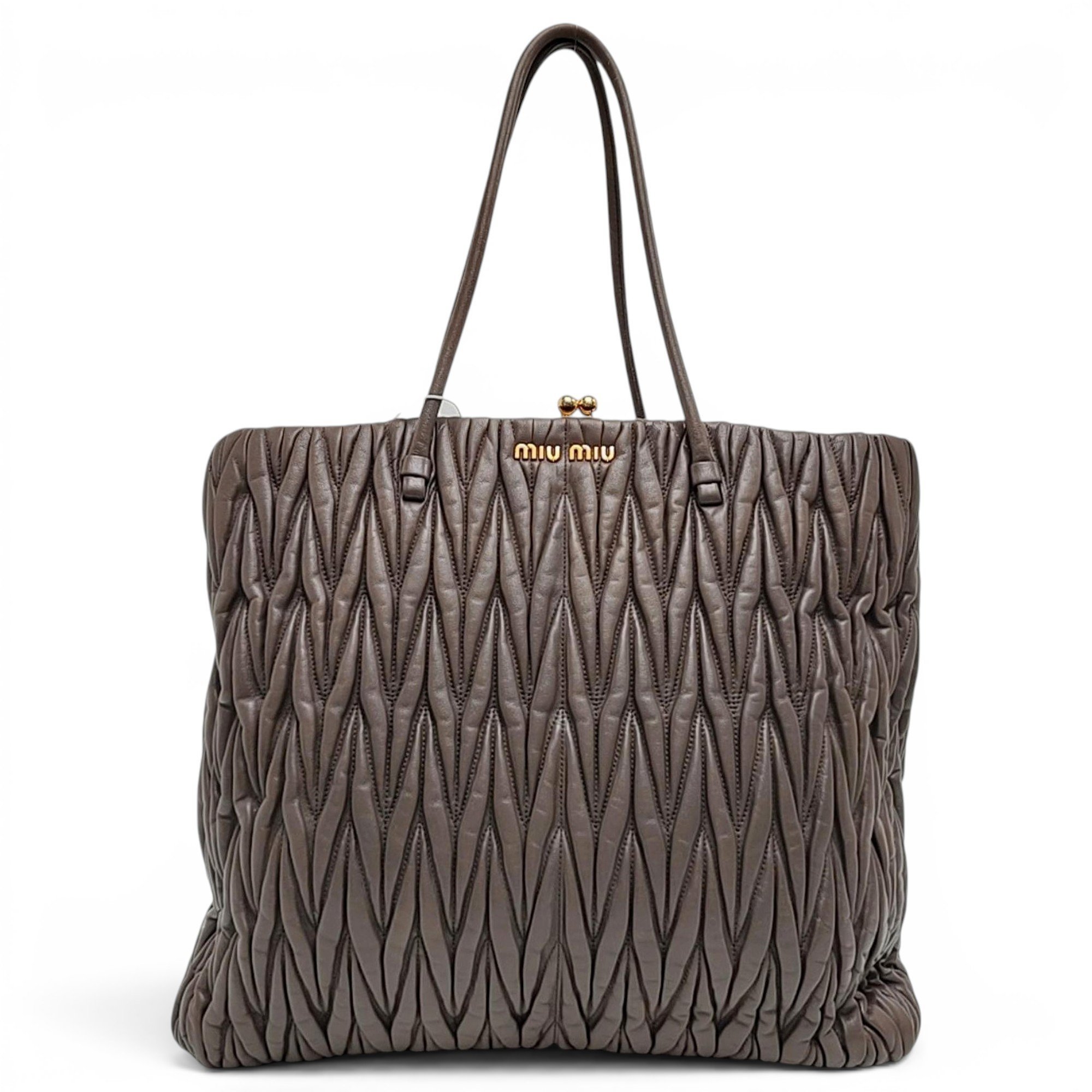 Miu Belle leather tote