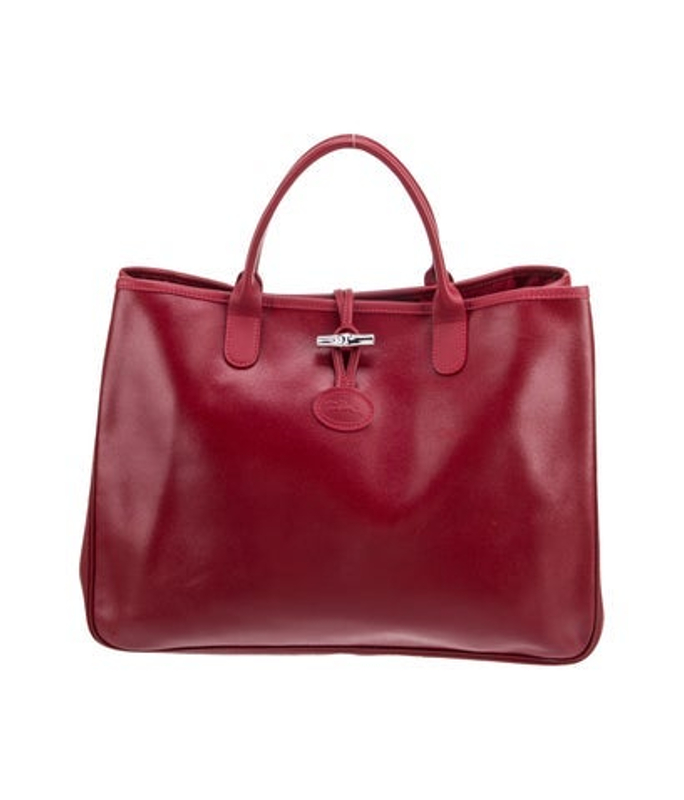 Longchamp Leather Top Handle Bag