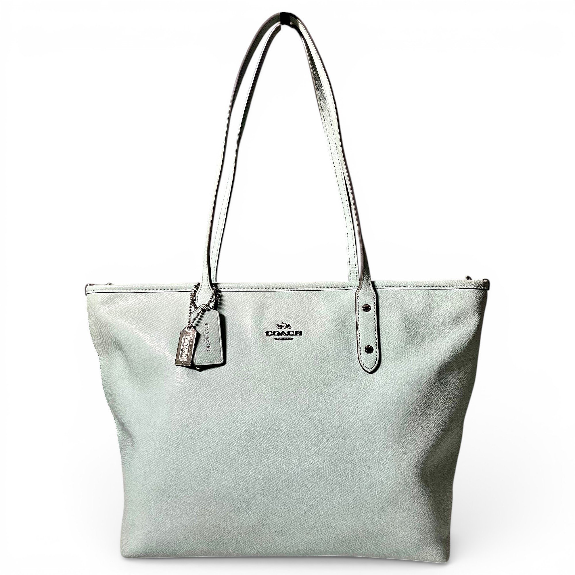 CITY ZIP TOTE leather tote