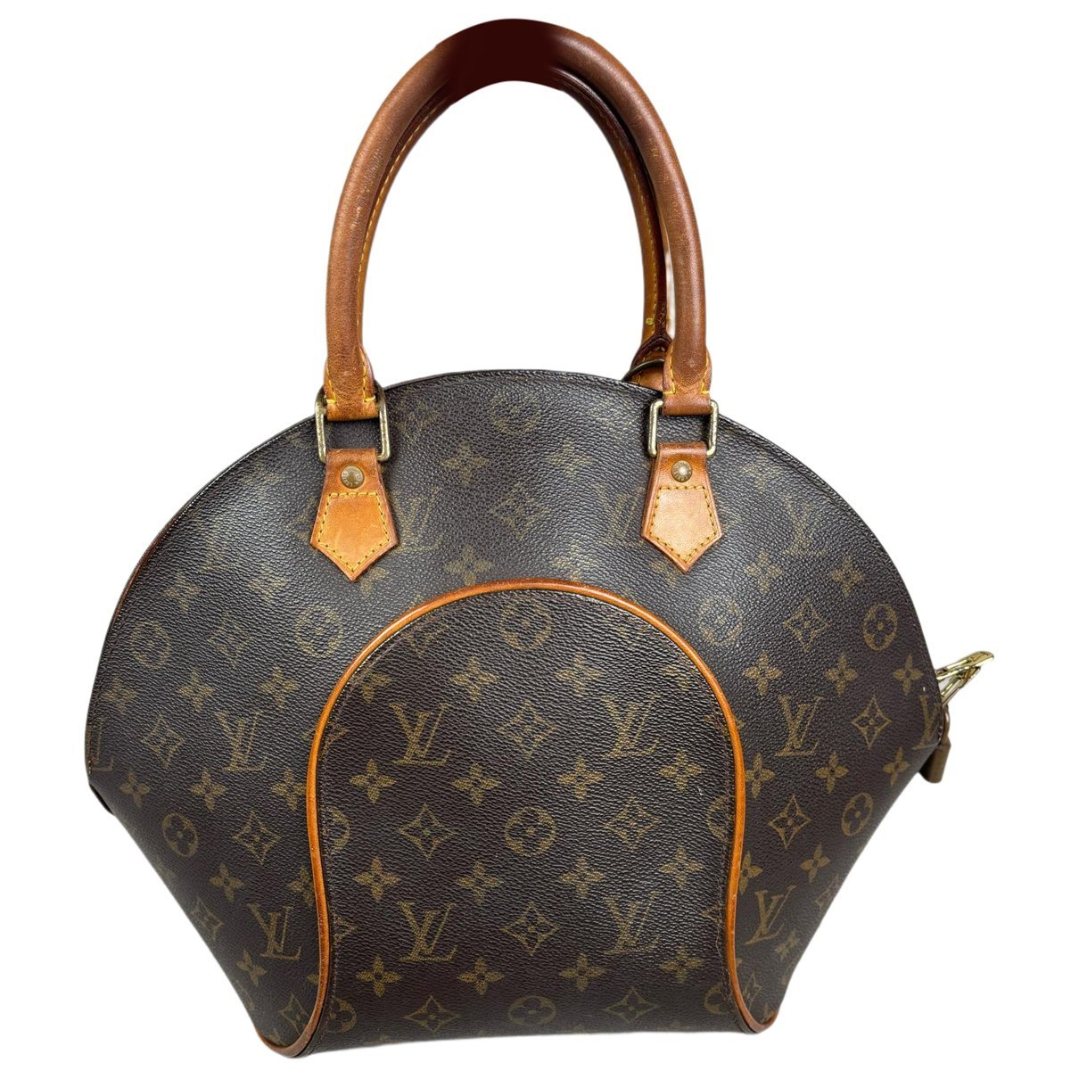 Ellipse leather handbag