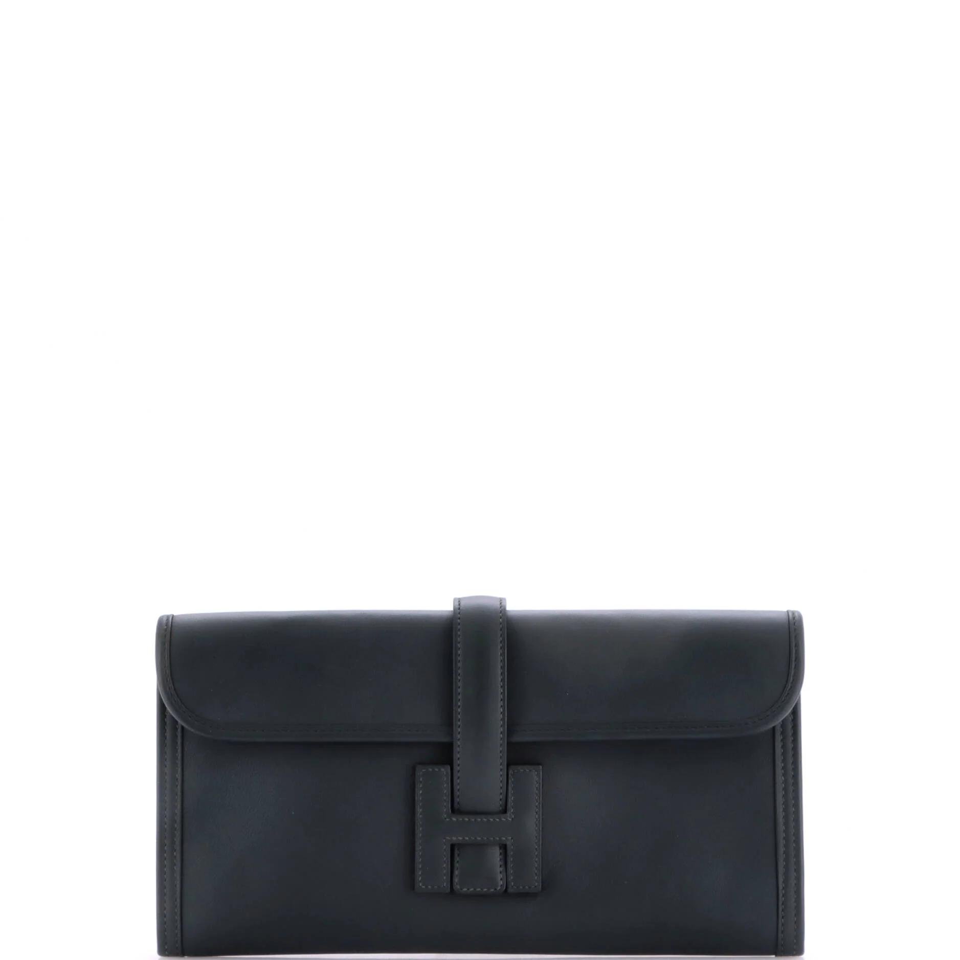 Jige leather clutch bag