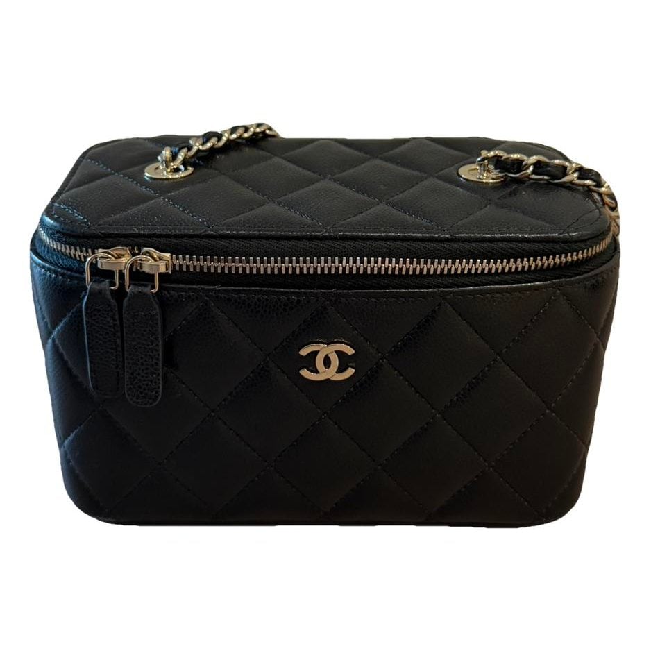 Vanity leather handbag