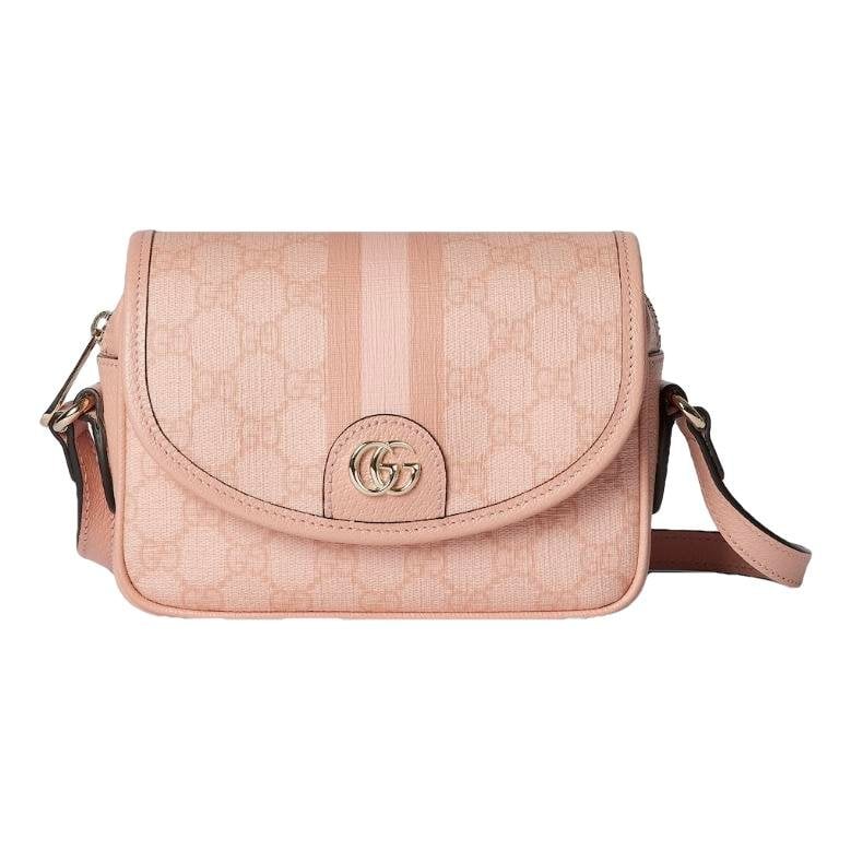 Ophidia Flap Top Handle leather handbag
