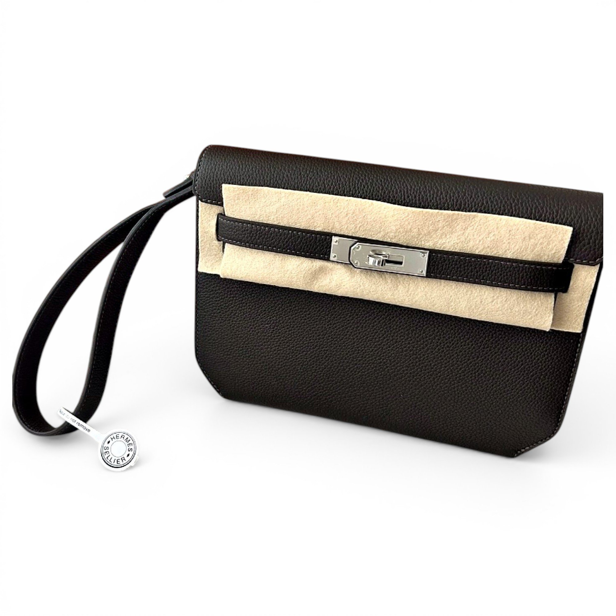 Kelly Dépêches leather clutch bag