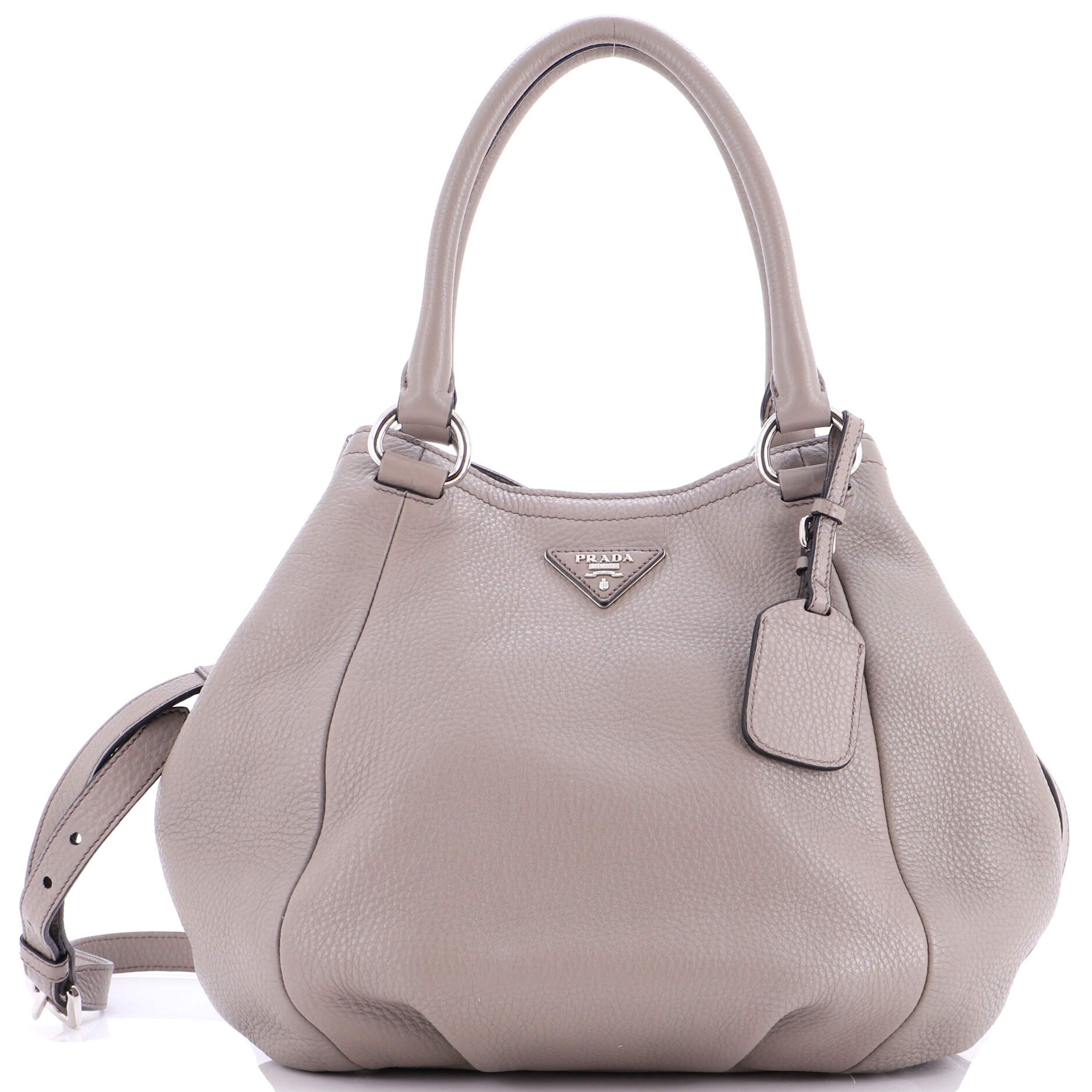 Prada Convertible Satchel Leather Medium