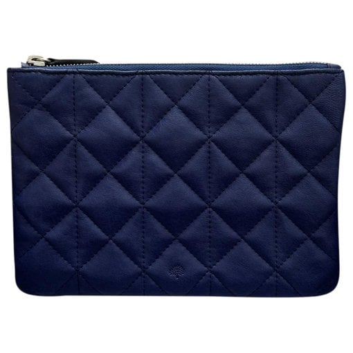 Leather clutch bag