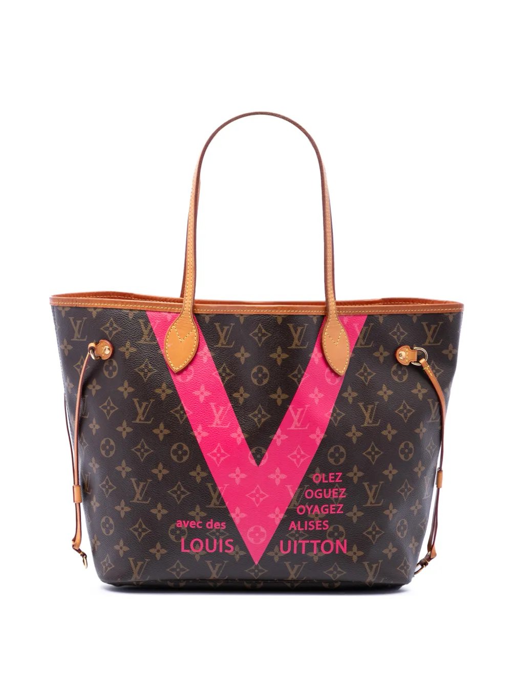2015 Limited Edition Monogram Grenade V Neverfull MM tote bag