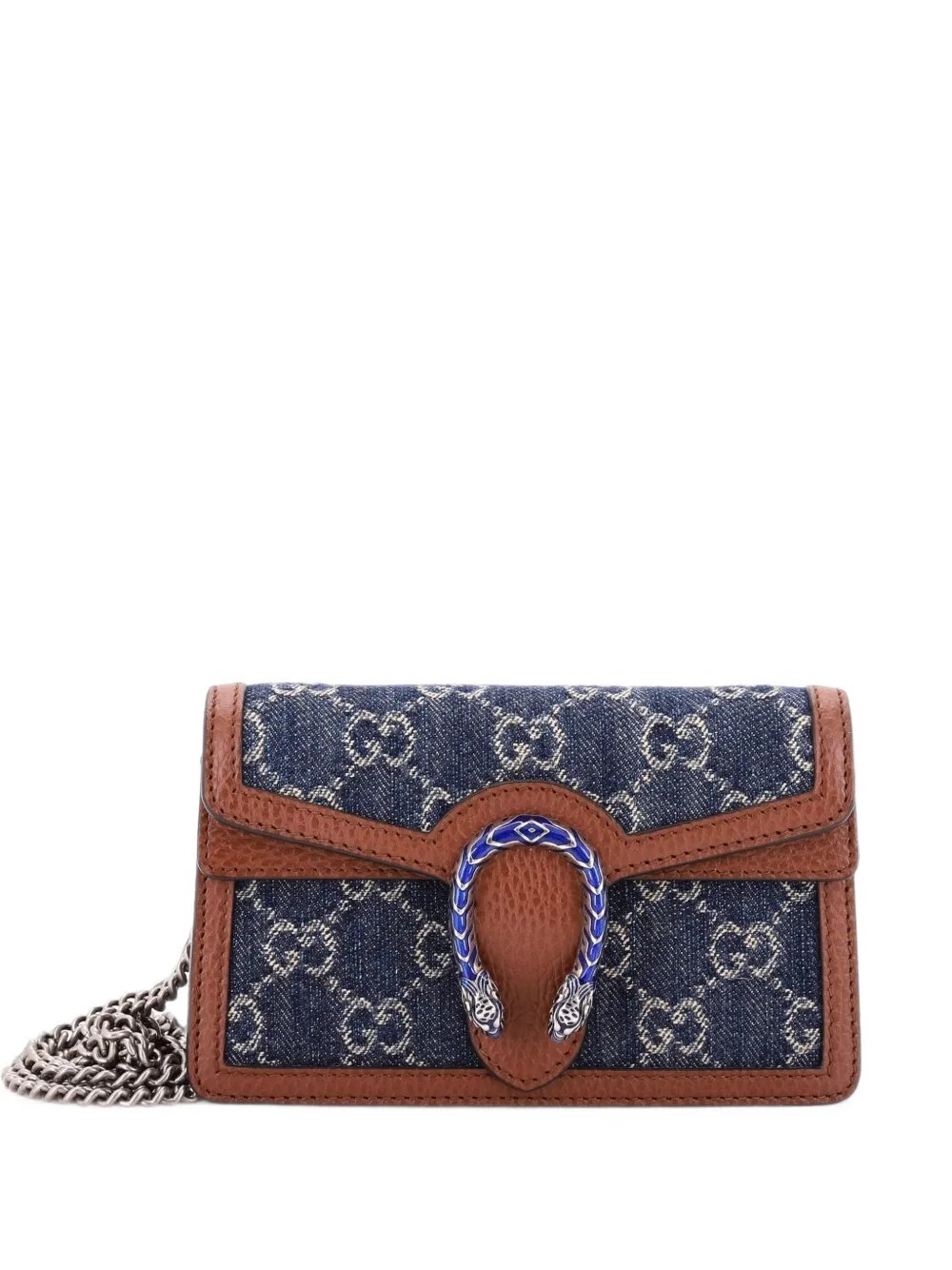 Dionysus Bag GG Denim Super Mini crossbody bag