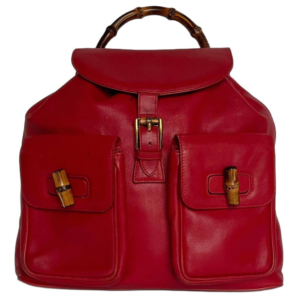 Bamboo leather handbag