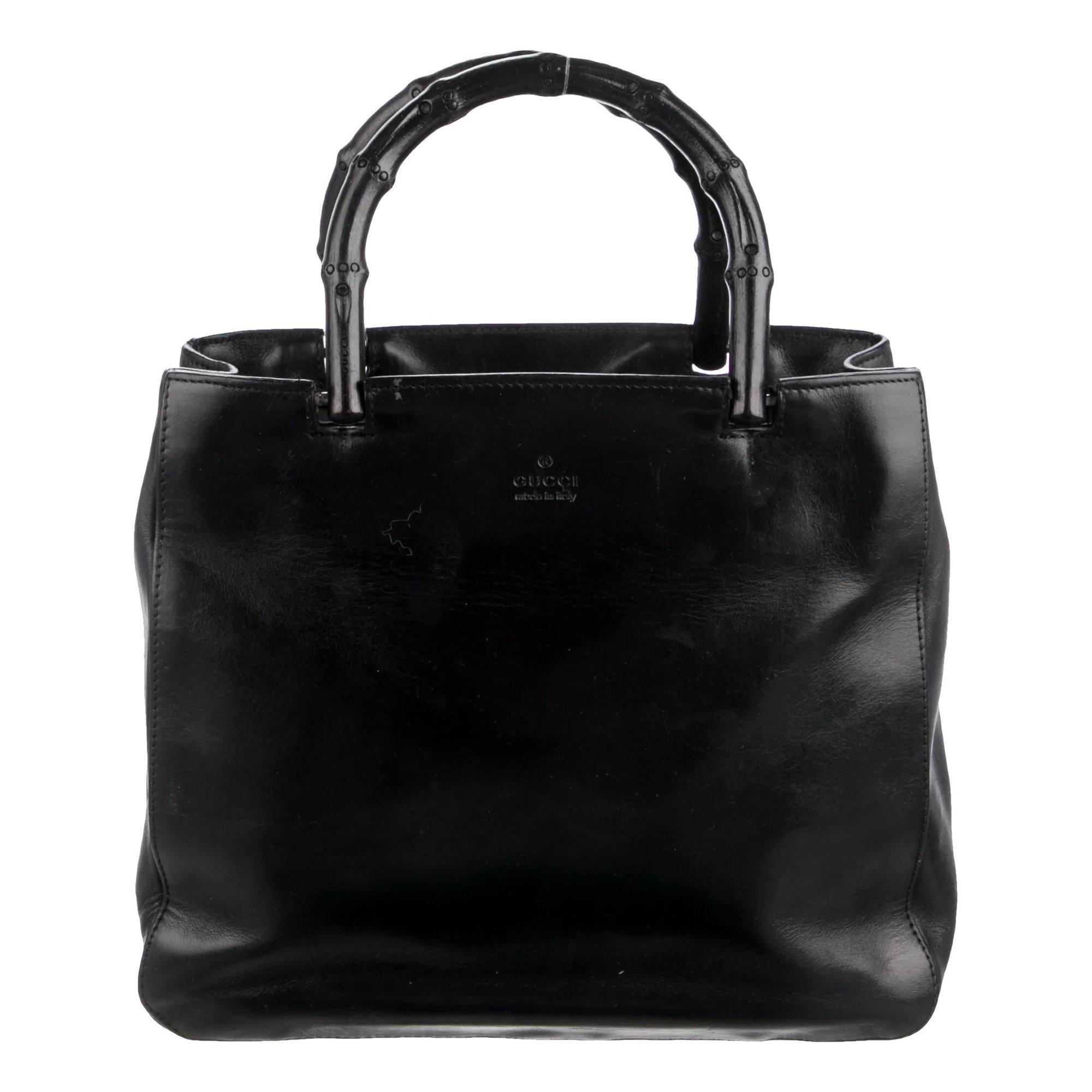 Bamboo leather handbag
