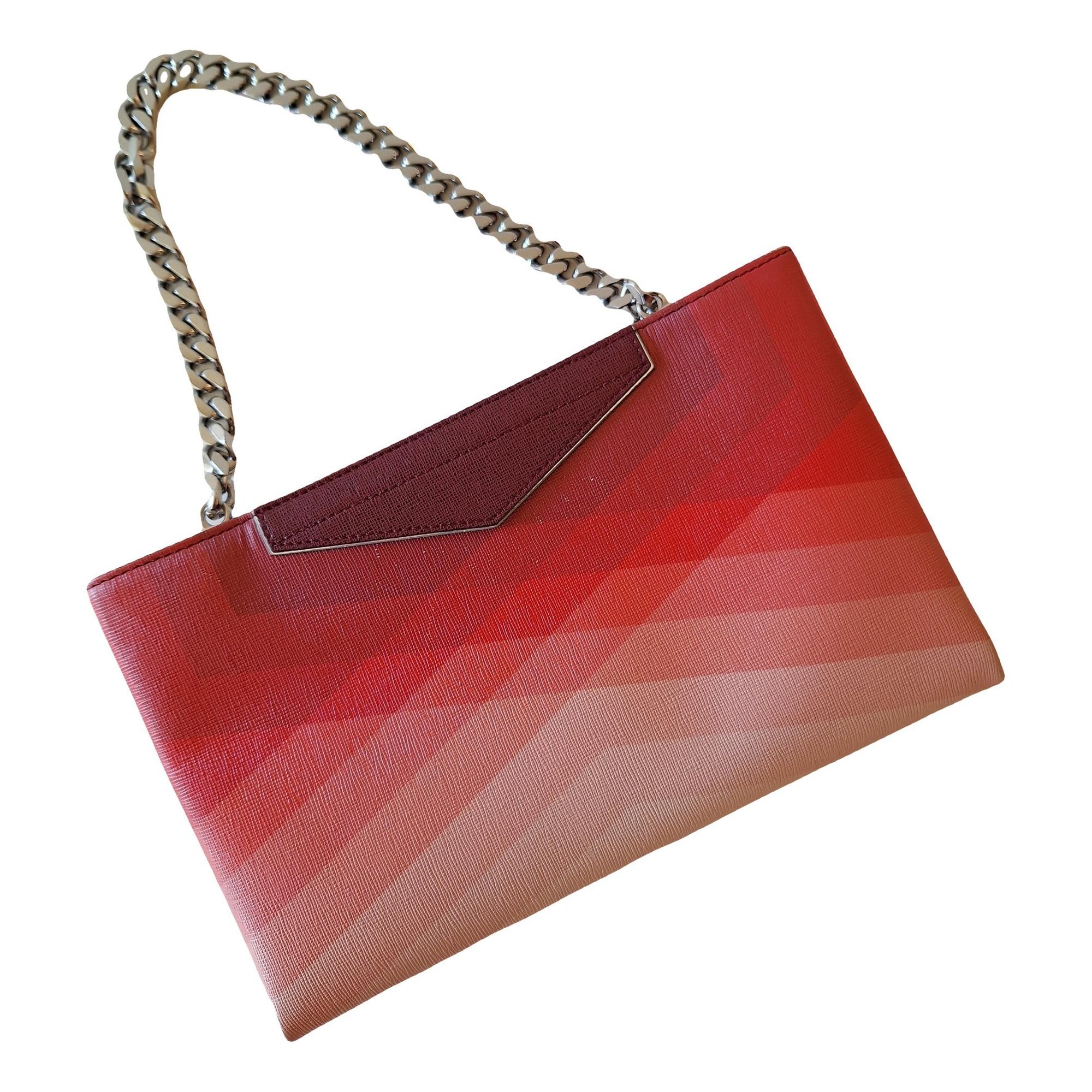 Leather clutch bag