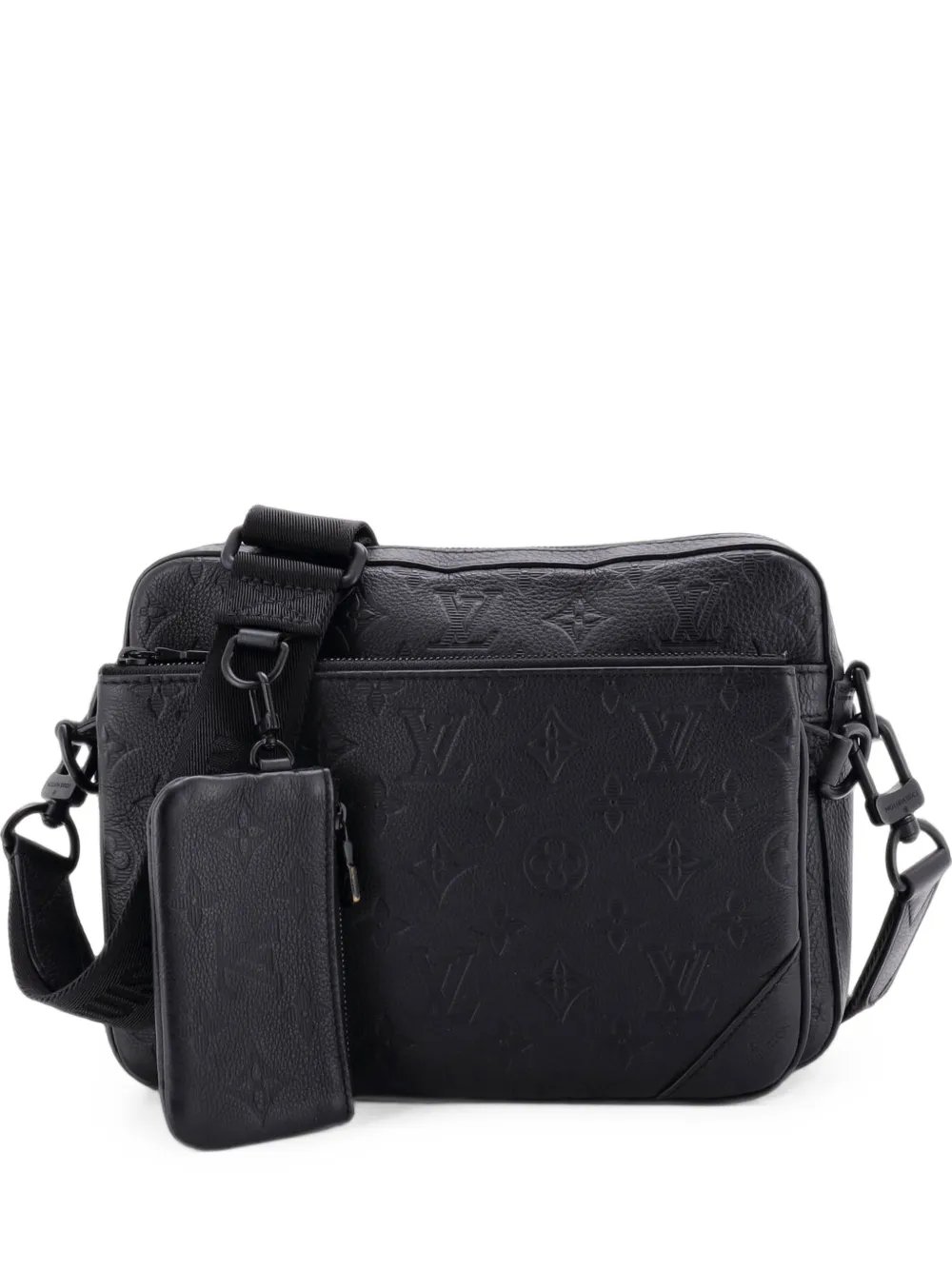 Trio Messenger Bag Monogram Shadow Leather crossbody bag