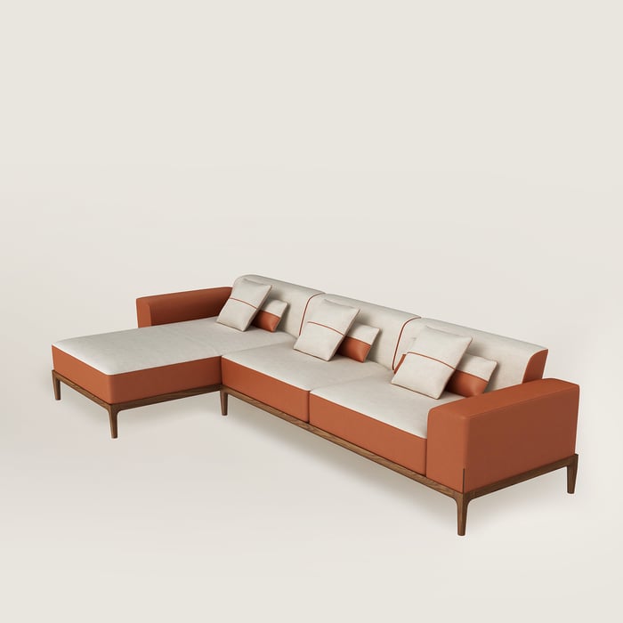 Sofa Sellier 2-seater with lounge chair