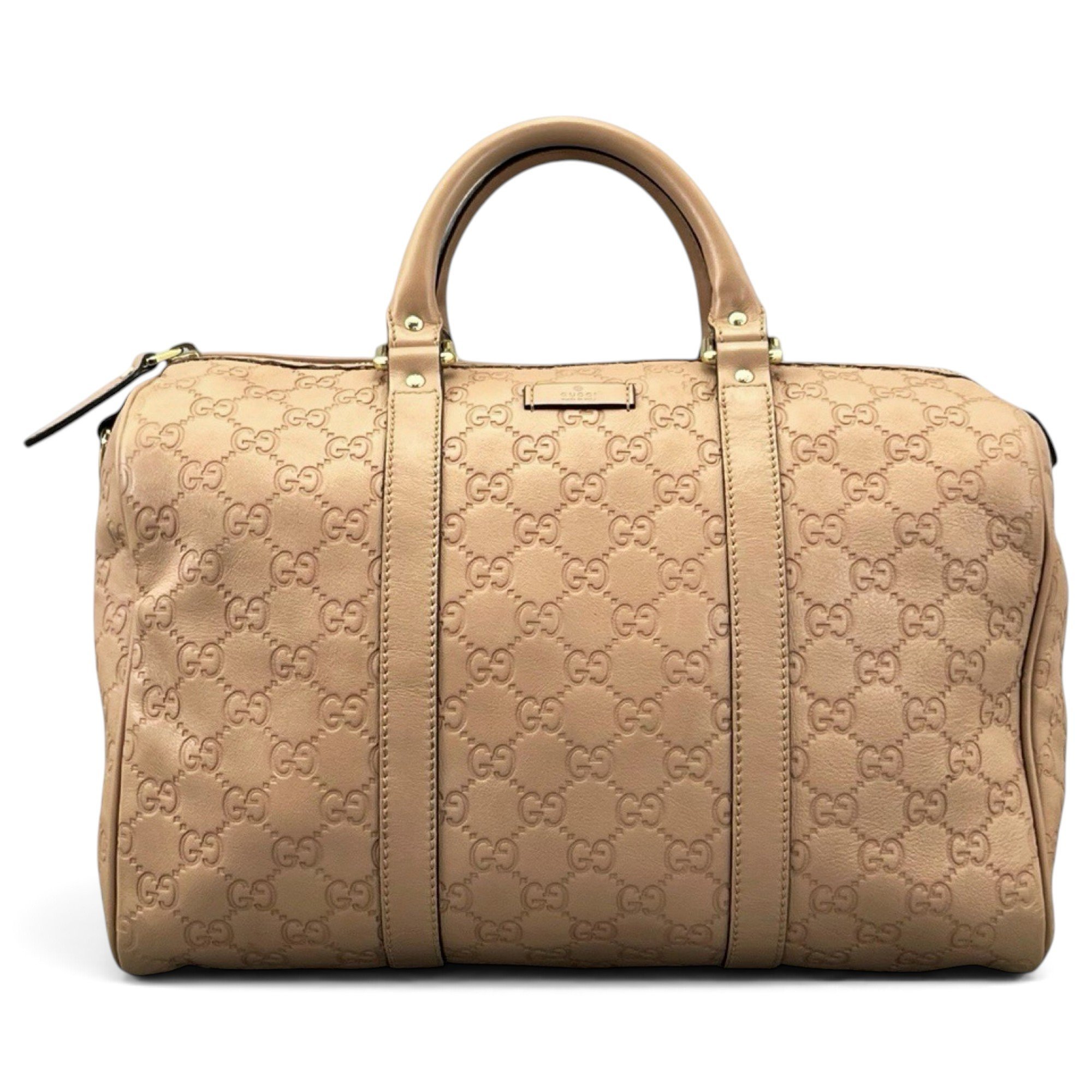 Boston leather bowling bag