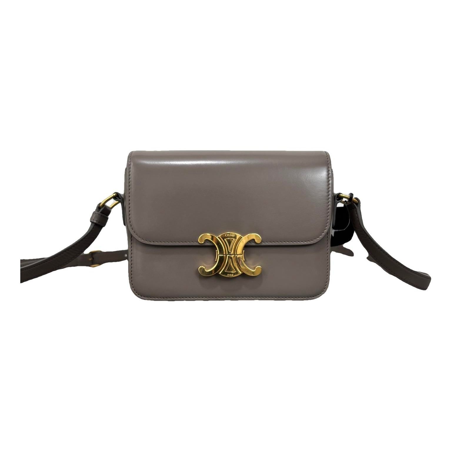 Triomphe leather handbag
