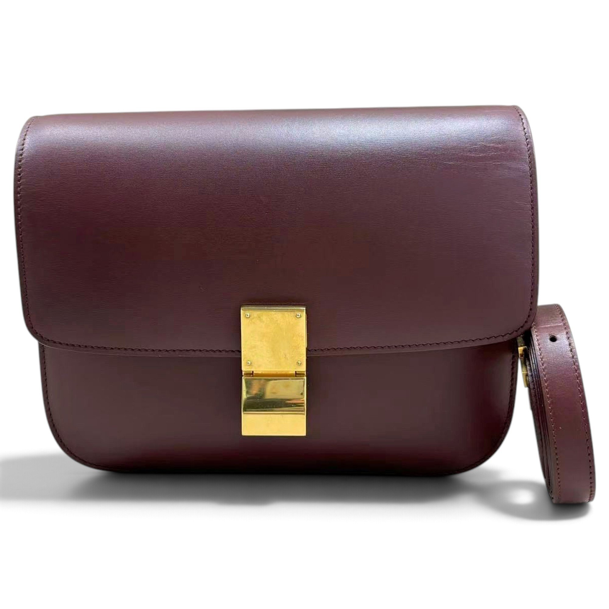 Classic leather crossbody bag
