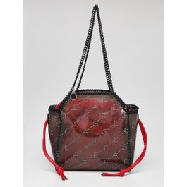 Stella McCartney Stella McCartney Red Faux Leather/Plastic Falabella Tote Bag