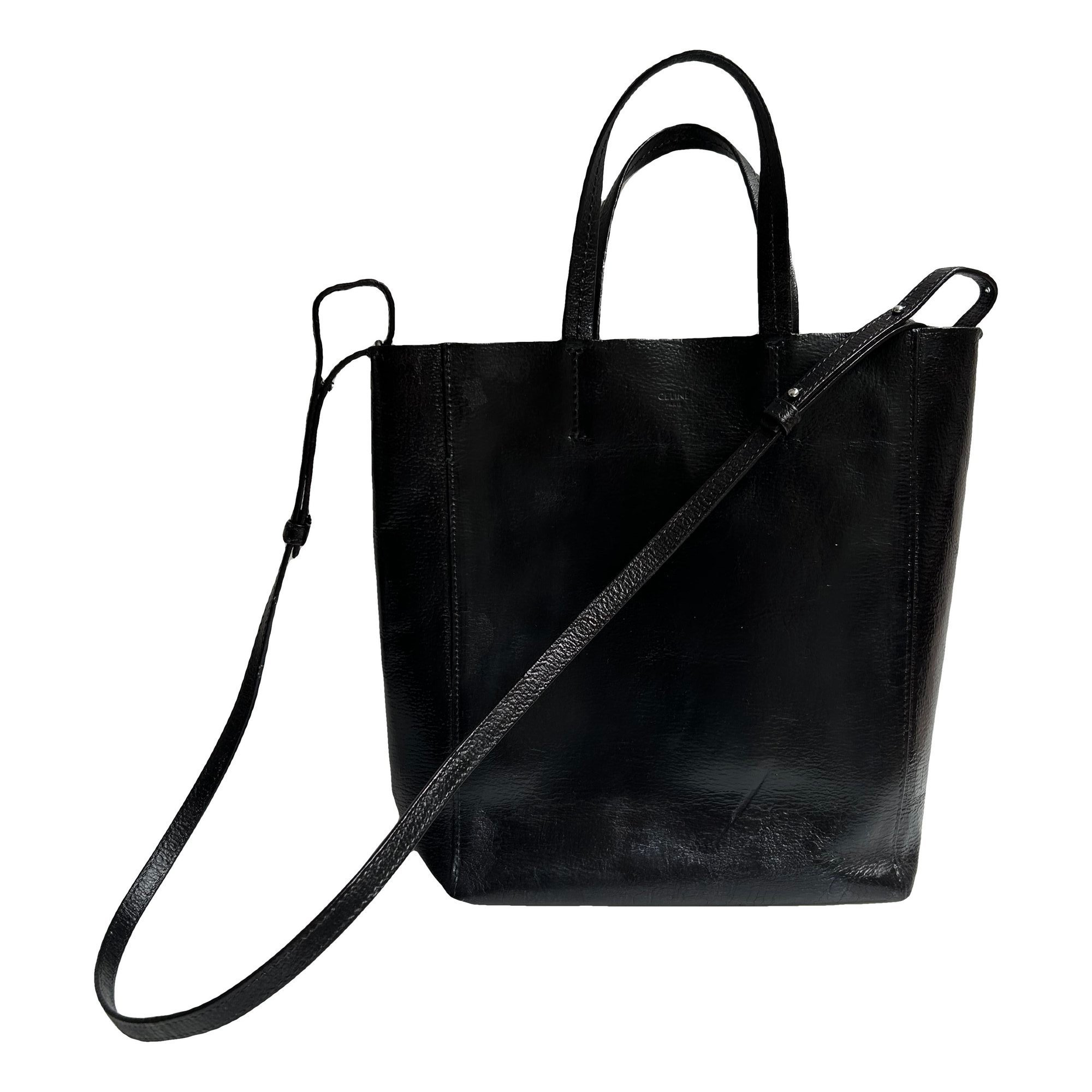 Cabas leather handbag