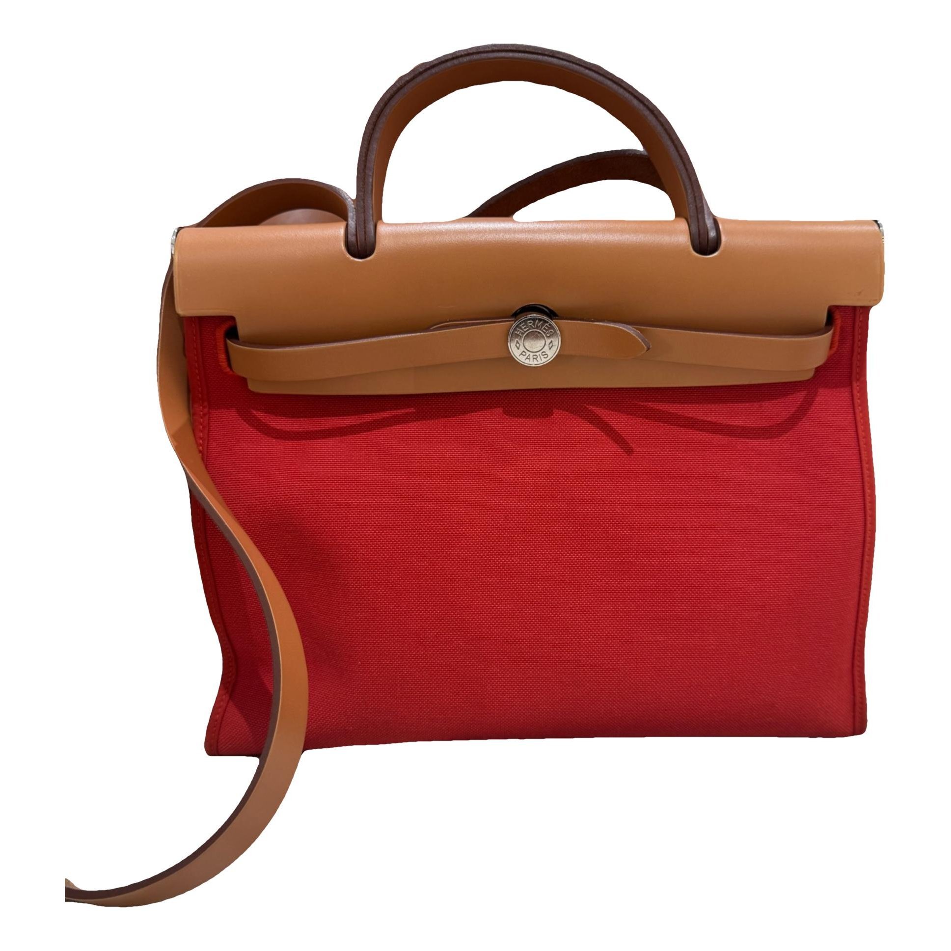 Hermes Herbag leather handbag
