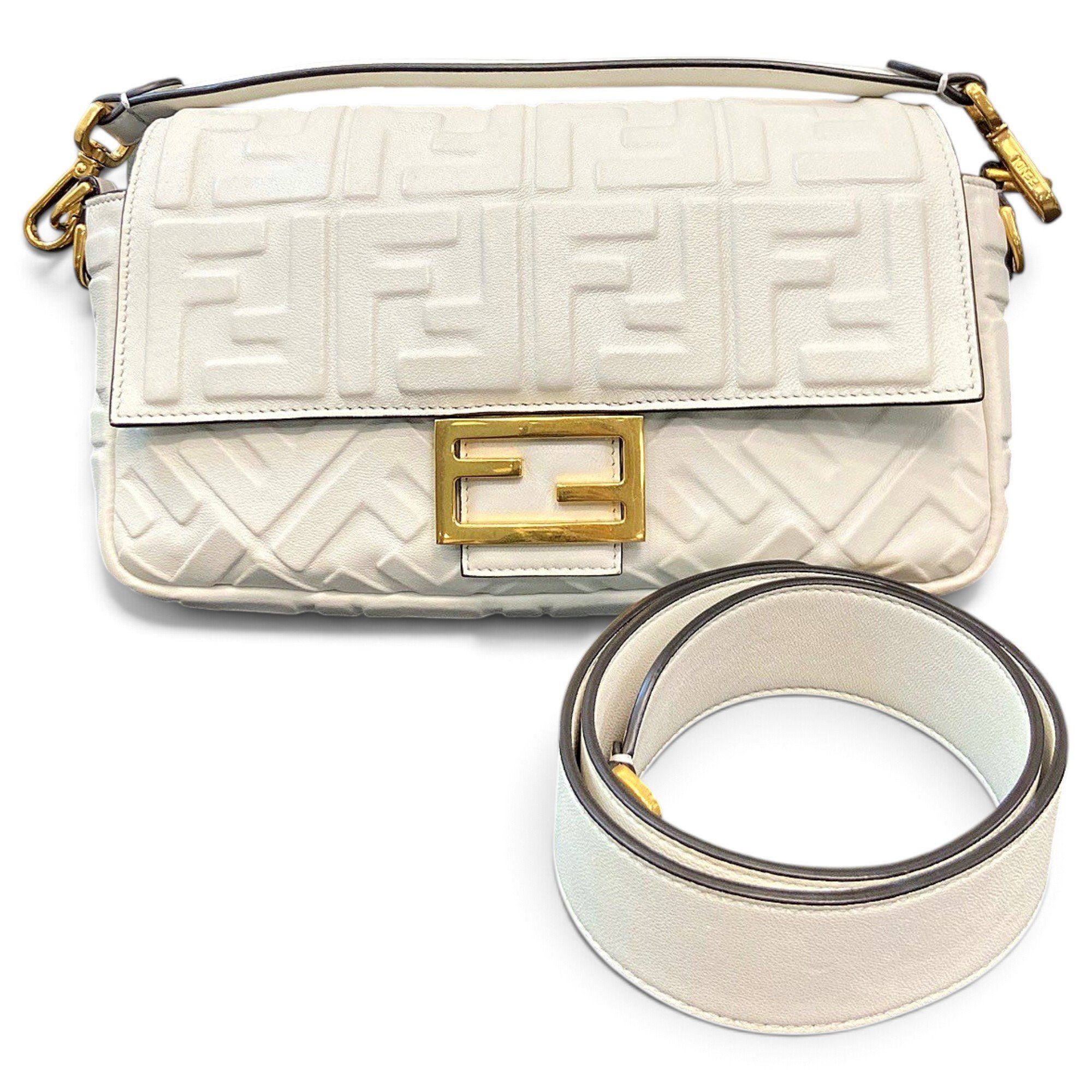 Baguette leather handbag