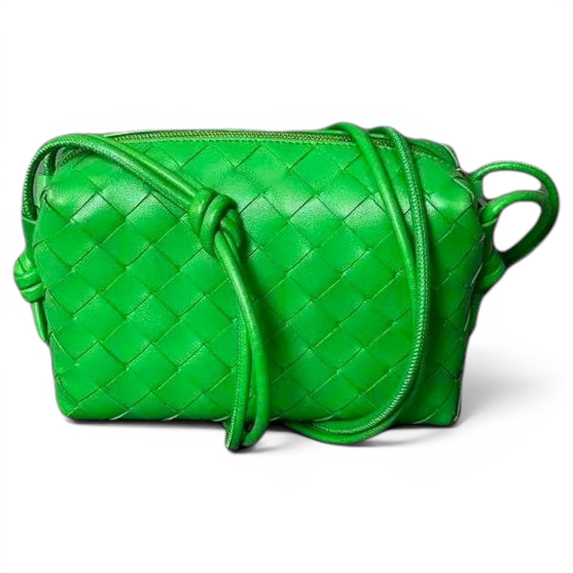 Loop leather handbag