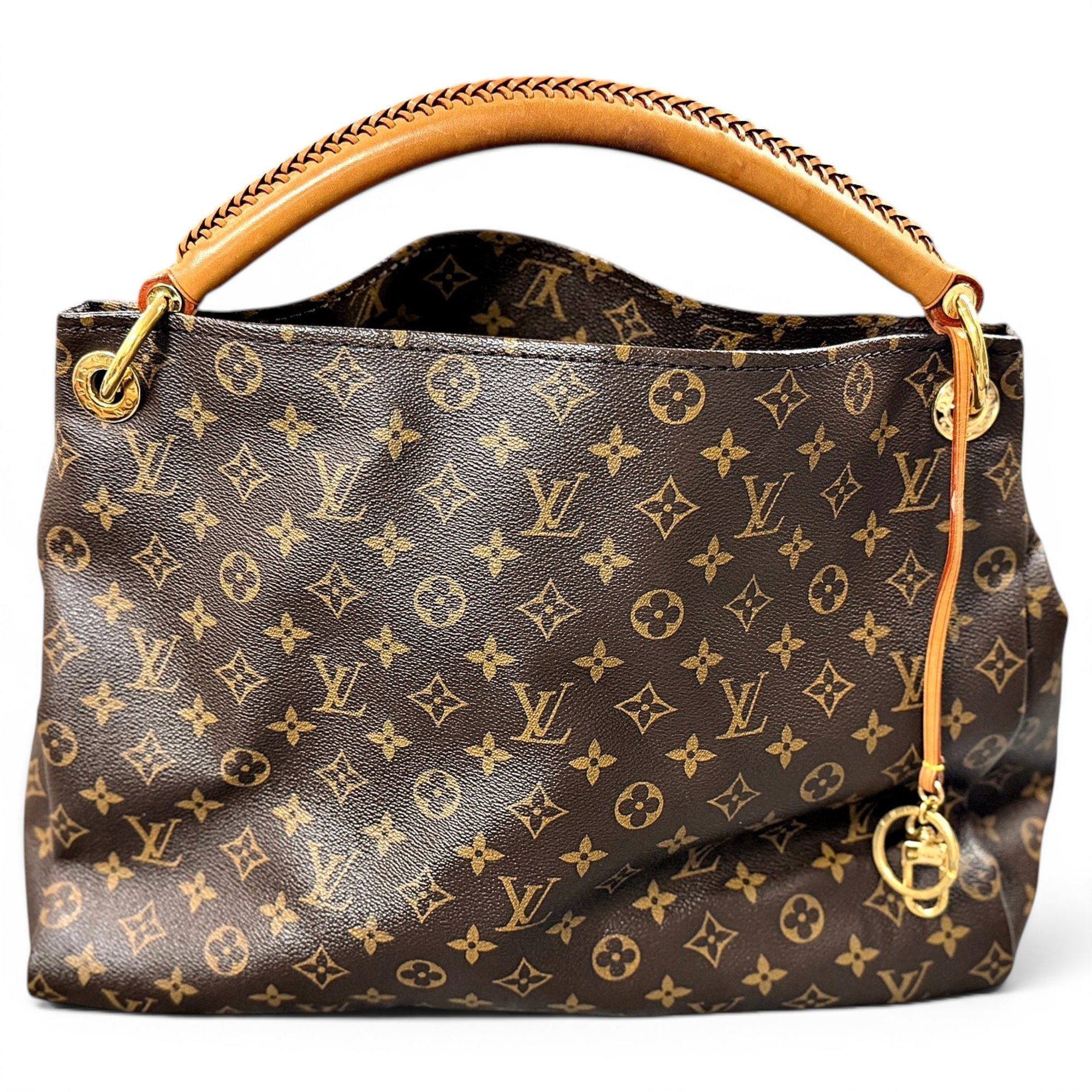 Artsy leather handbag