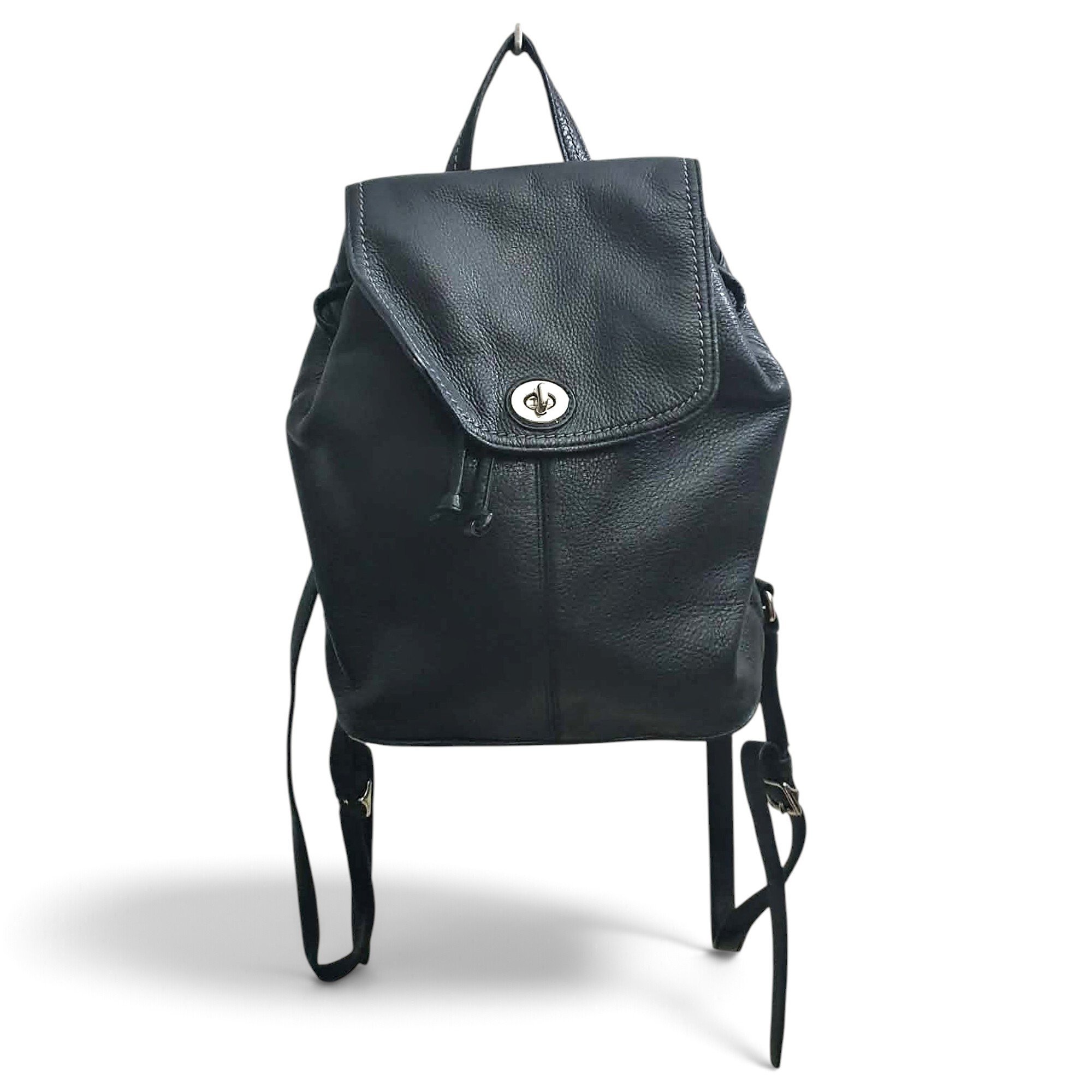 Campus leather backpack